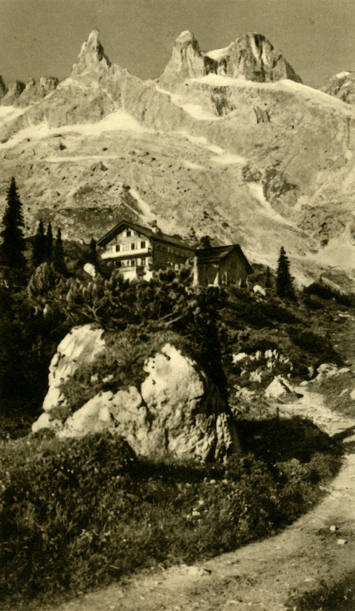 Die Lindauer Hütte am Fuße der Drei Türme, Österreich, ca. 1935 von Unbekannt