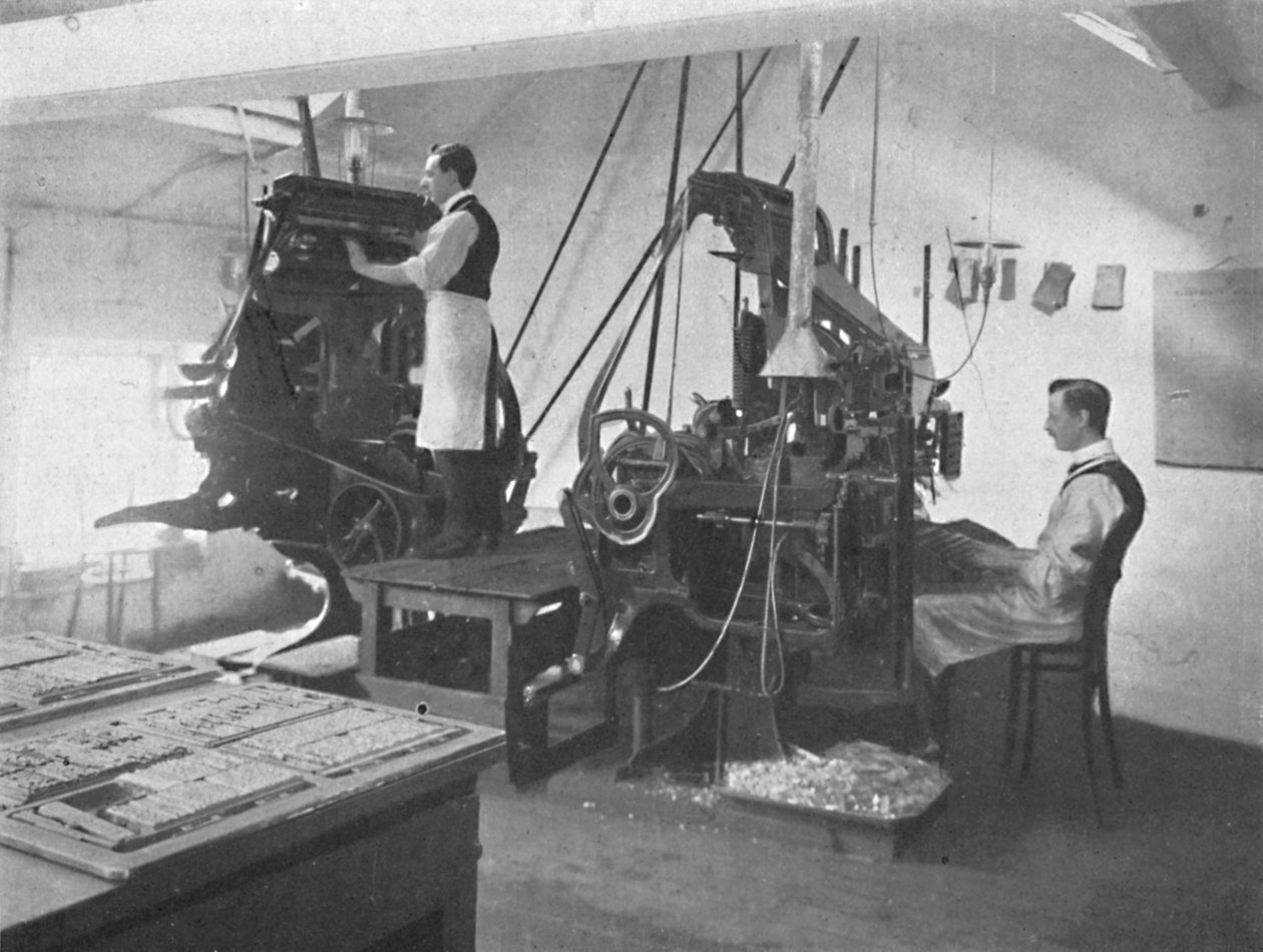 Die Linotypen, 1916 von Unbekannt