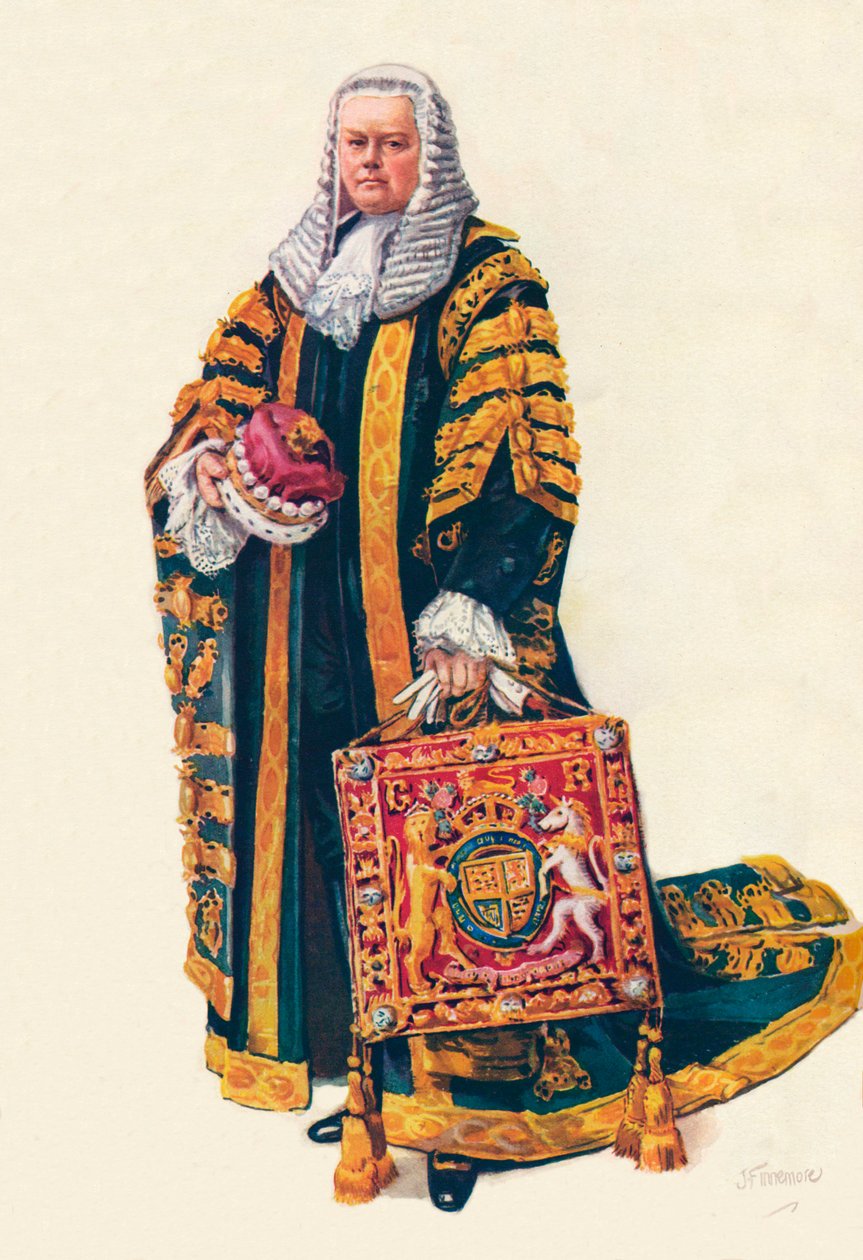 Der Lordkanzler in seinen Krönungsroben, 1937 von Unbekannt