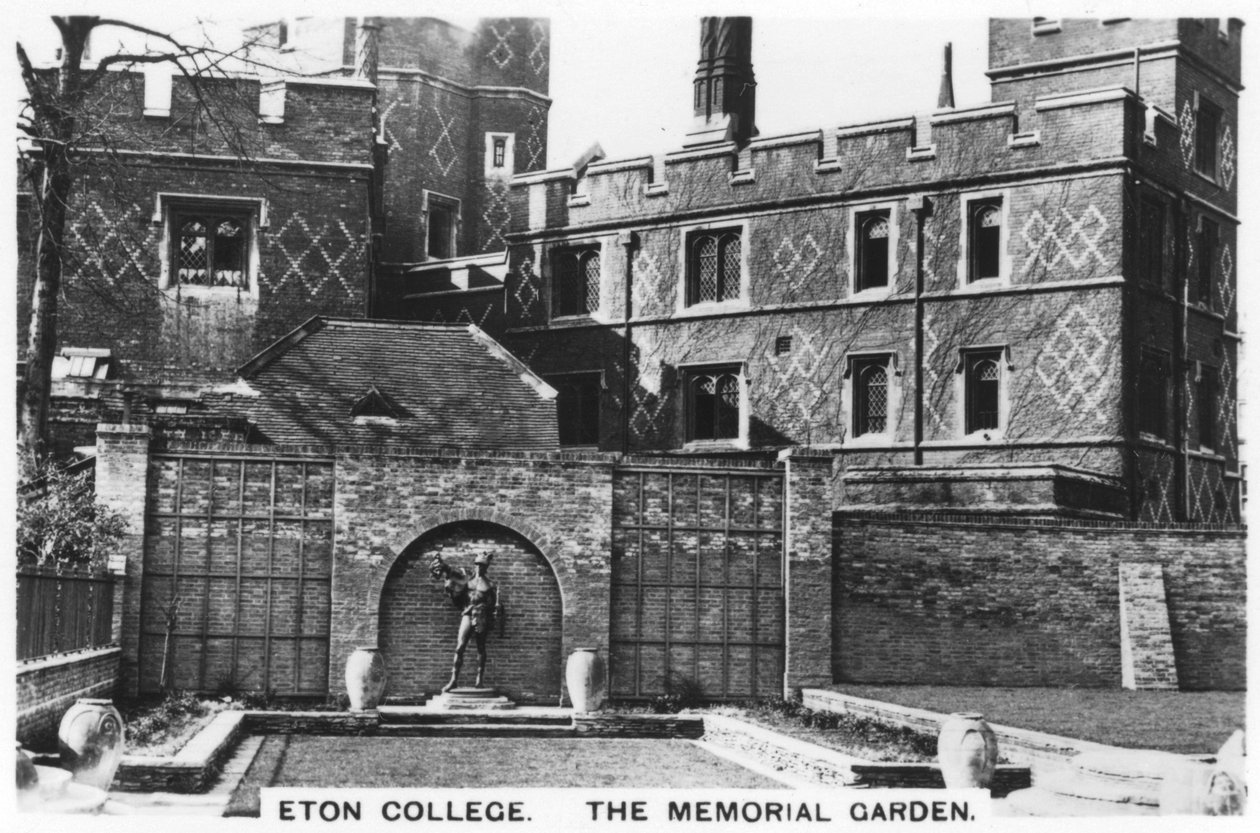Der Gedenkgarten Eton College, 1936 von Unbekannt