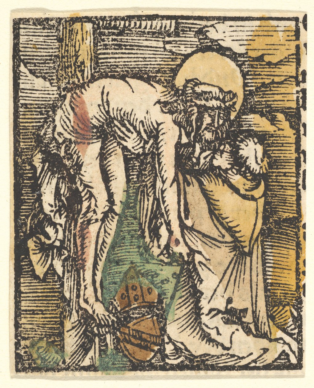 Das Wunder des heiligen Bernhard, Kopie, nach 1512 von Unbekannt