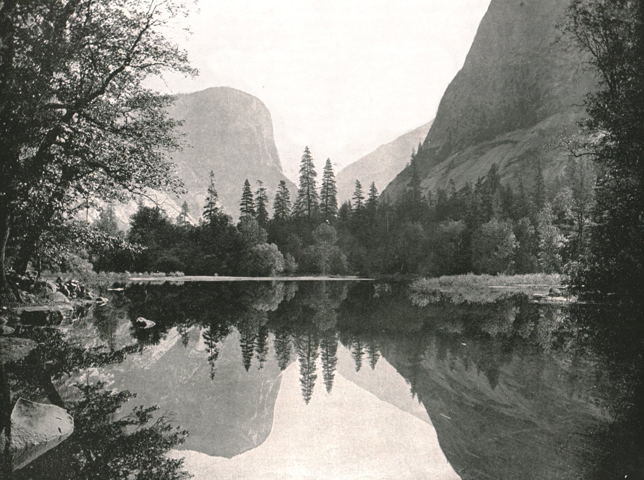 Mirror Lake, Yosemite Valley, USA, 1895 von Unbekannt