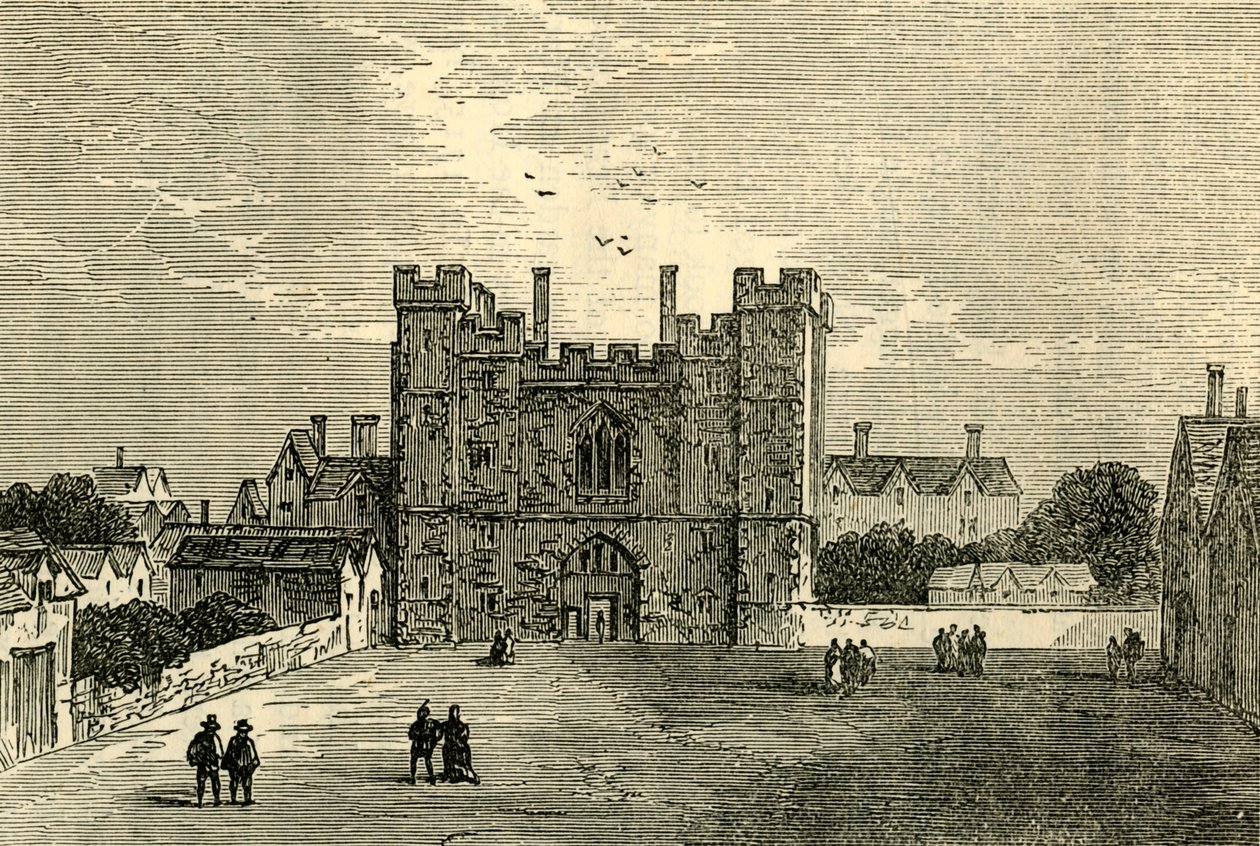 Das Kloster St. Johannes von Jerusalem, Clerkenwell - Das Tor von Westen von Unbekannt