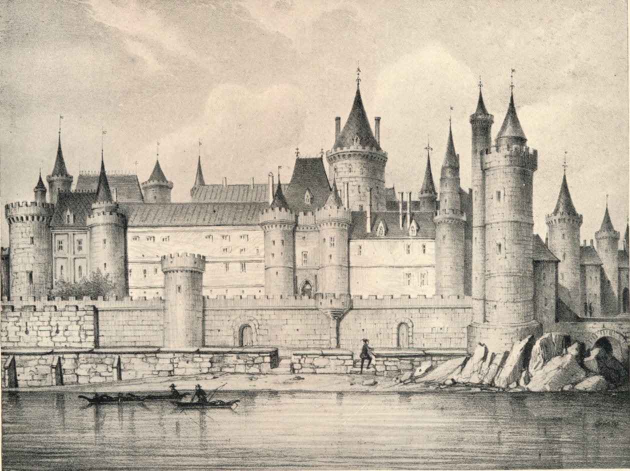 Der alte Louvre im Jahr 1670, 1915 von Unbekannt