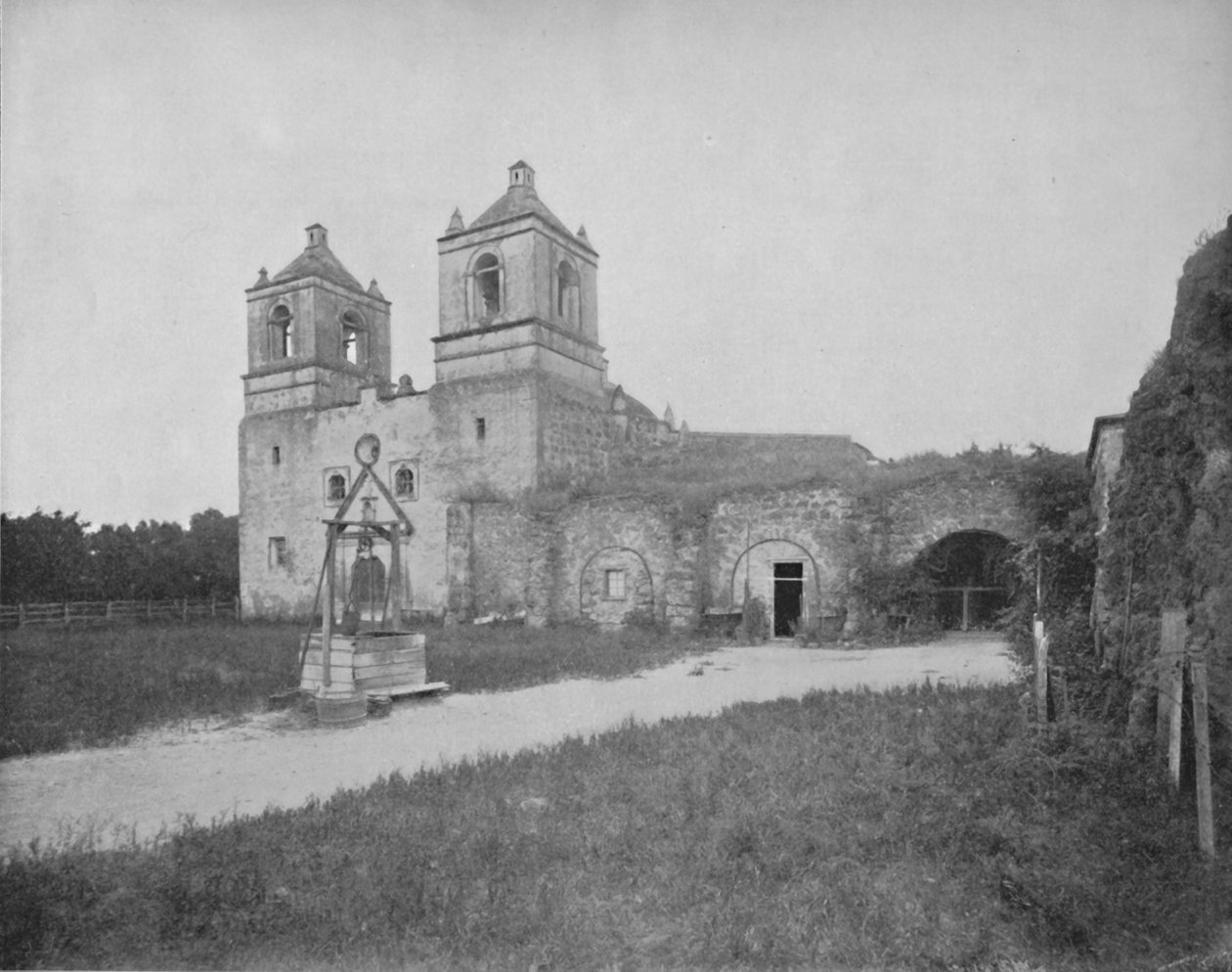 Die alte Mission in San Antonio, 19. Jahrhundert von Unbekannt