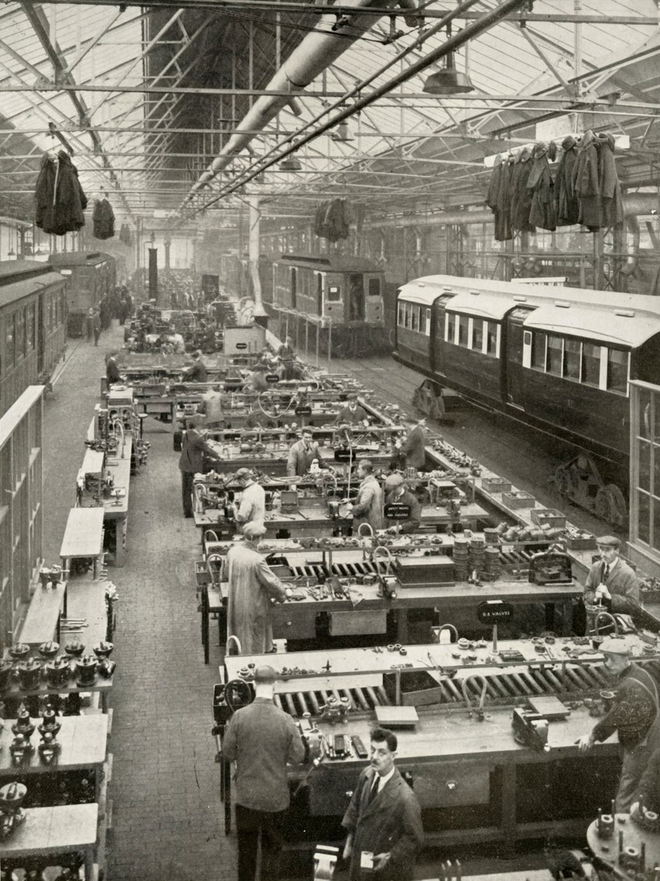 Überholung des U-Bahn-Rollmaterials der London Passenger Transport, 1935-36 von Unbekannt