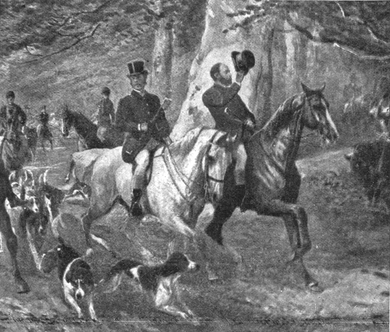 Der Prinz von Wales als Jäger, spätes 19. Jahrhundert, 1901 von Unbekannt
