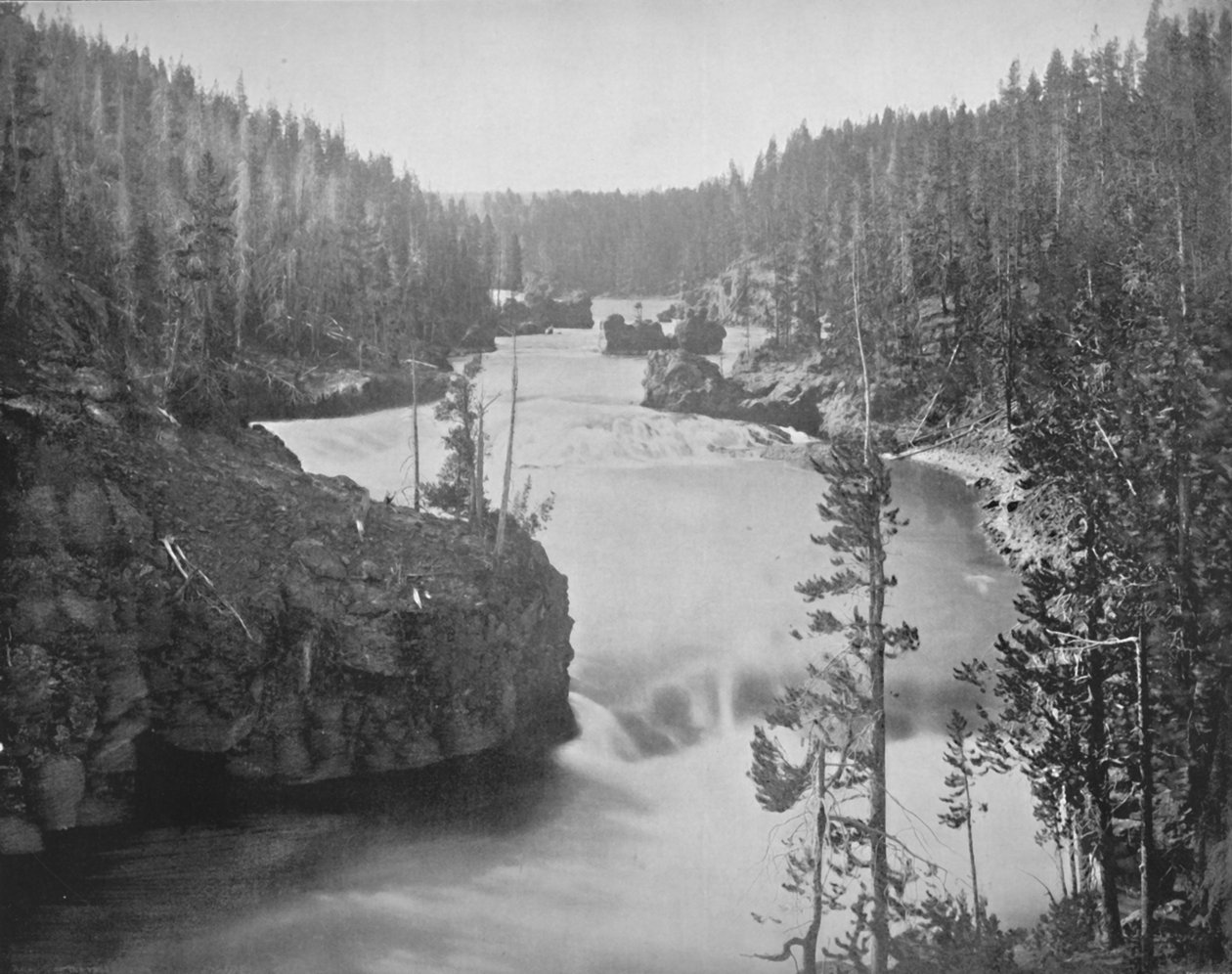 Die Stromschnellen des Yellowstone, 19. Jahrhundert von Unbekannt