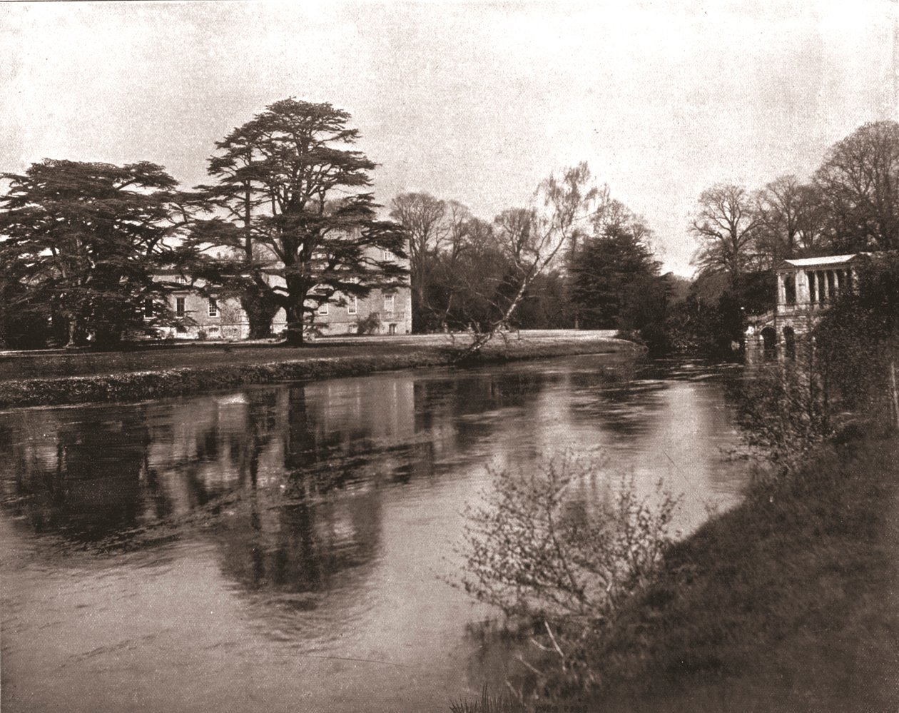 Der Fluss Nadder, Wilton House, Wiltshire, 1894 von Unbekannt