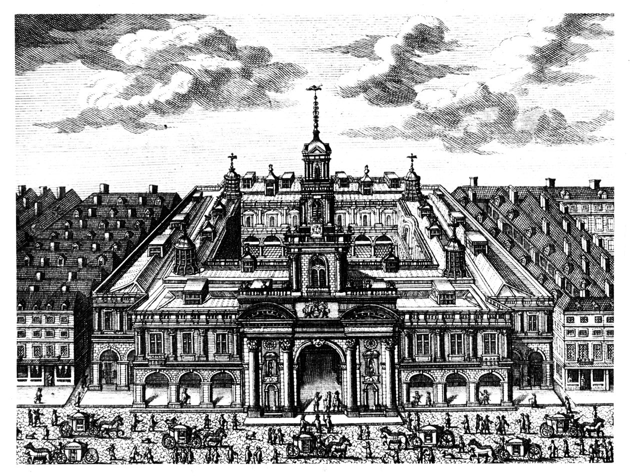 Die Royal Exchange, London, spätes 17. Jahrhundert von Unbekannt