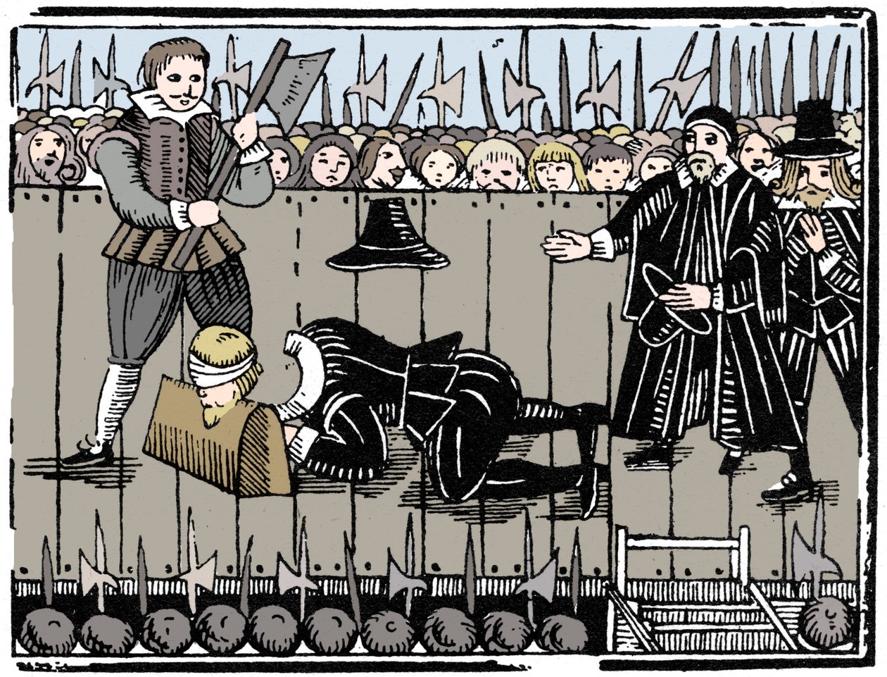 Das königliche Martyrium, aus einer Ballade von 1648 von Unbekannt