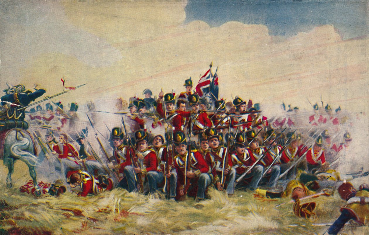 Die Royal Scots. Der Platz bei Quatre Bras, 1815, 1939 von Unbekannt