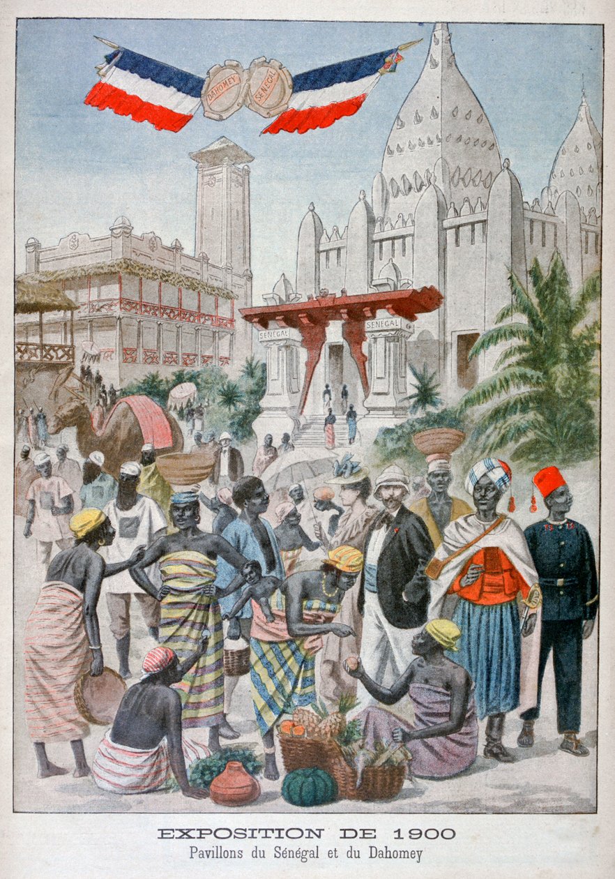 Der senegalesische Pavillon auf der Weltausstellung von 1900, Paris, 1900 von Unbekannt