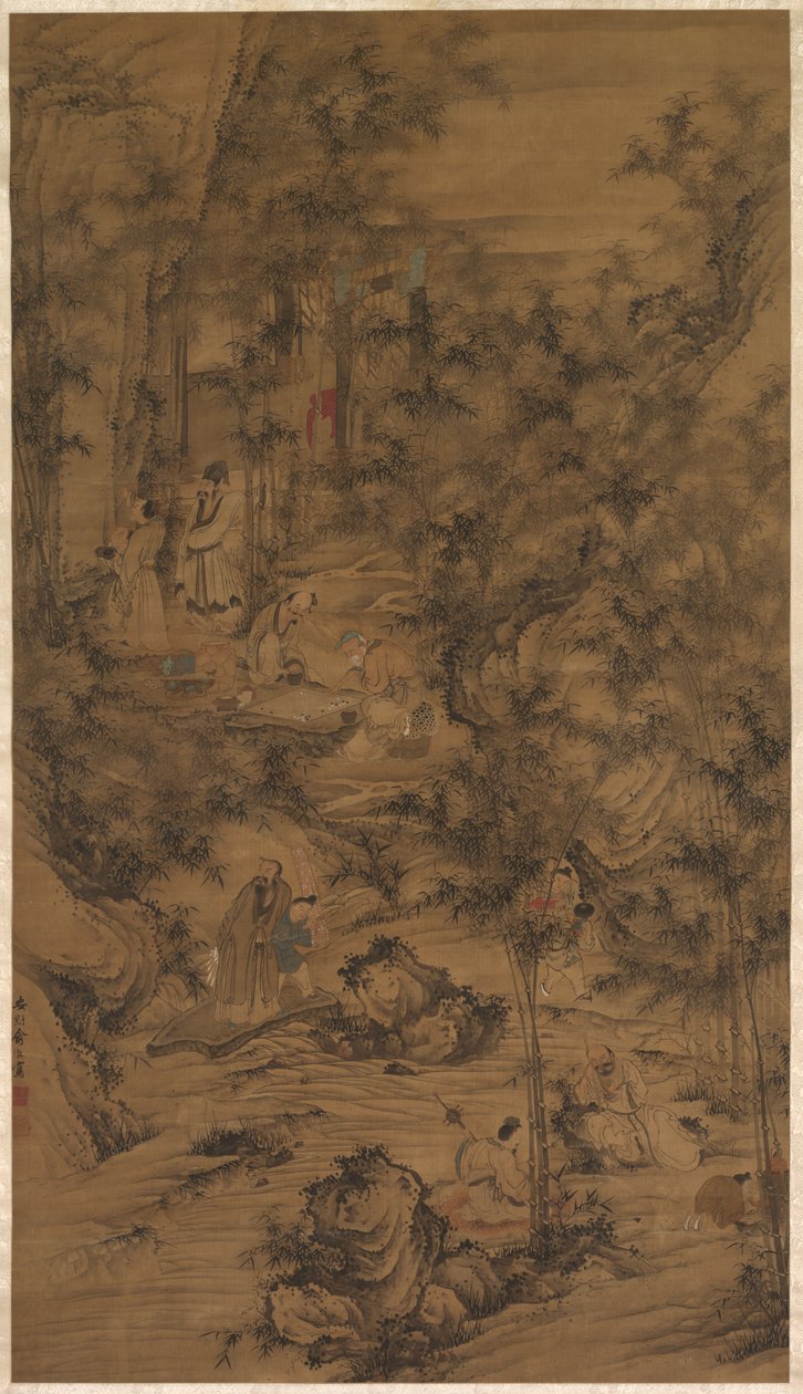 Die Sieben Weisen des Bambushains, 1644-1911 von Unbekannt