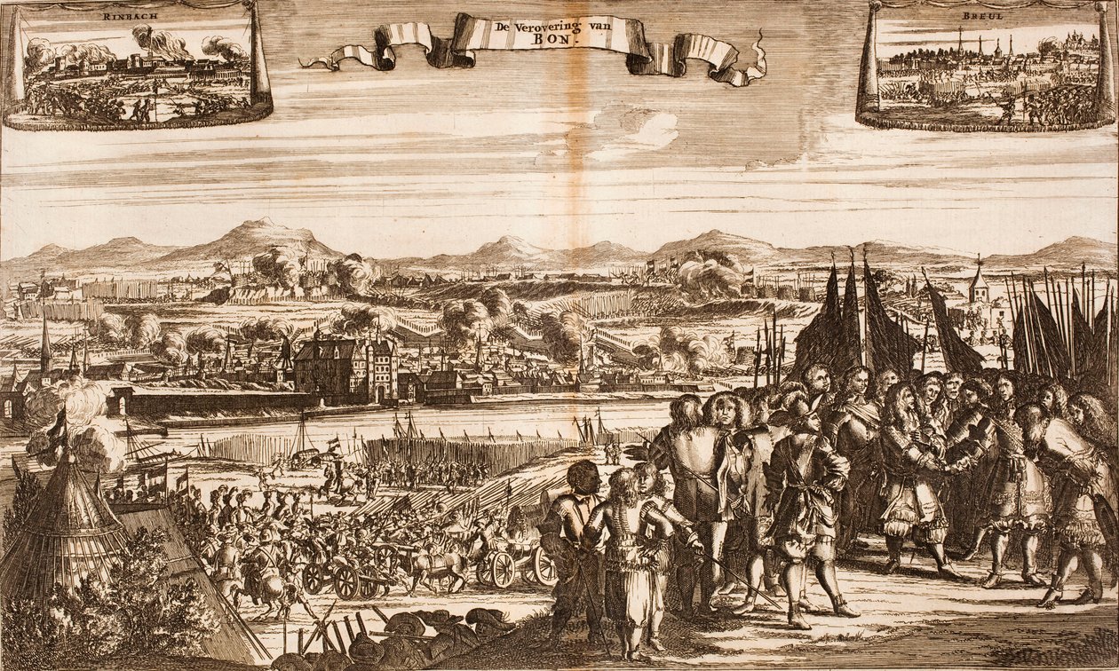 Die Belagerung von Bonn, aus: Schauplatz des Krieges von Unbekannt