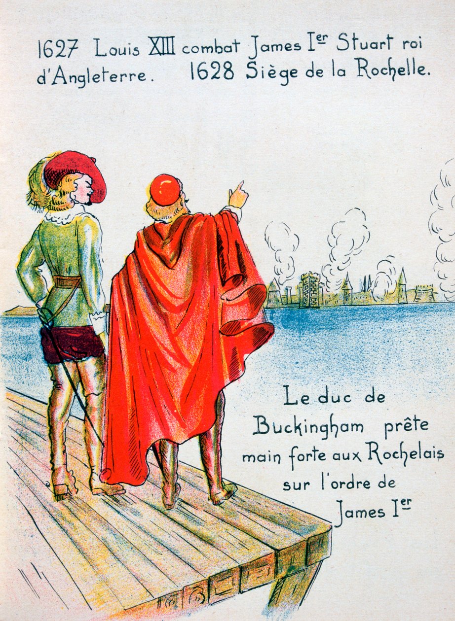 Die Belagerung von La Rochelle, 1628, 20. Jahrhundert von Unbekannt
