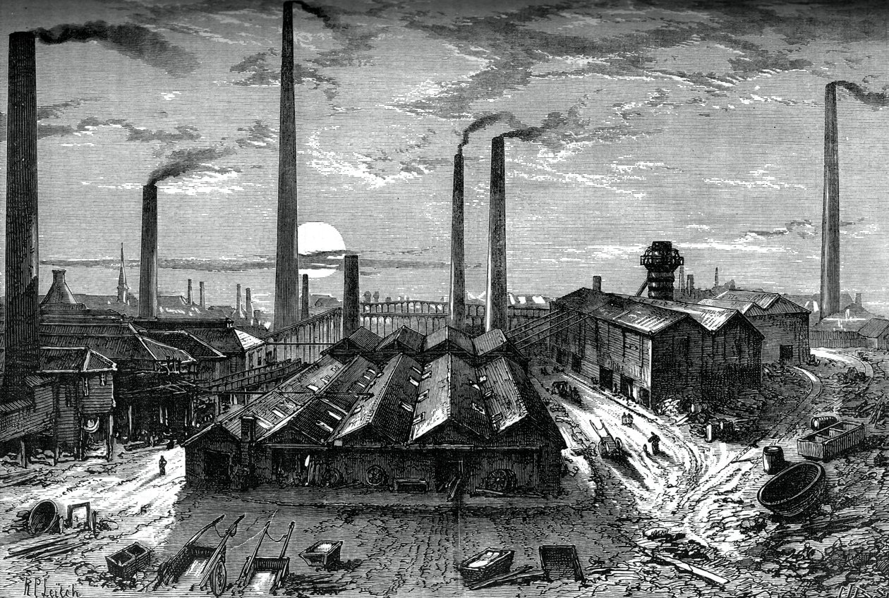 Die St Rollox Chemiewerke, Glasgow, ca. 1880 von Unbekannt
