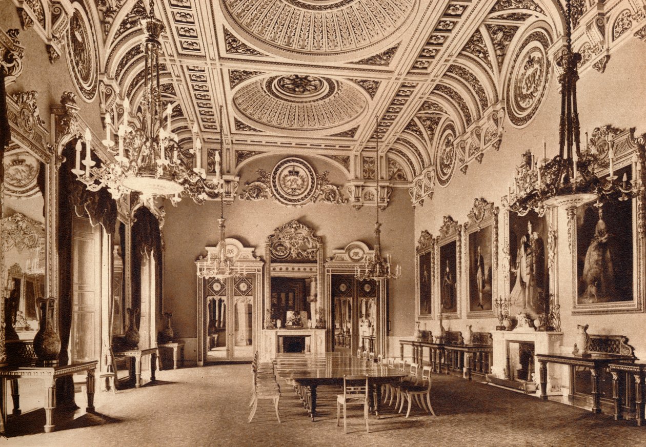 Der Staatsesssaal, Buckingham Palace, 1935 von Unbekannt