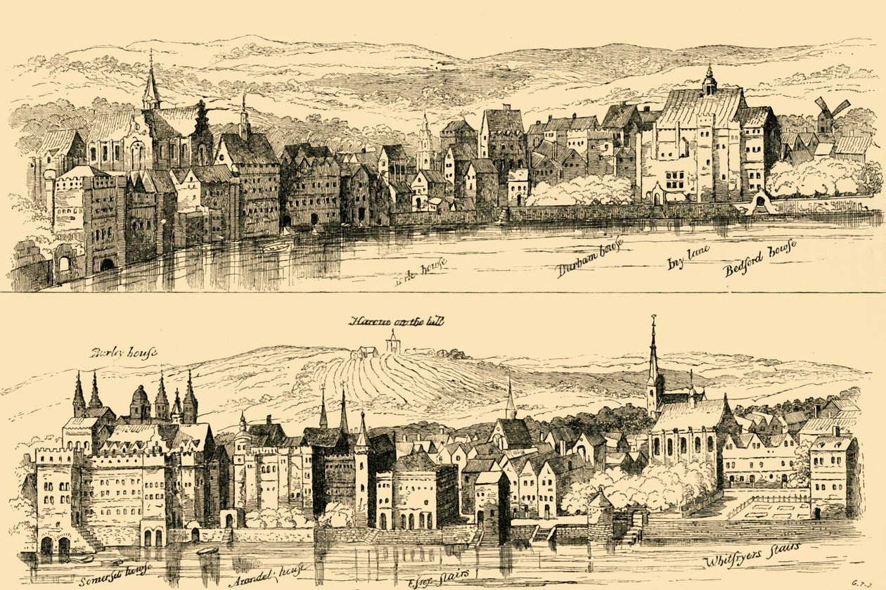 Der Strand von der Themse, sechzehntes Jahrhundert, 1881 von Unbekannt