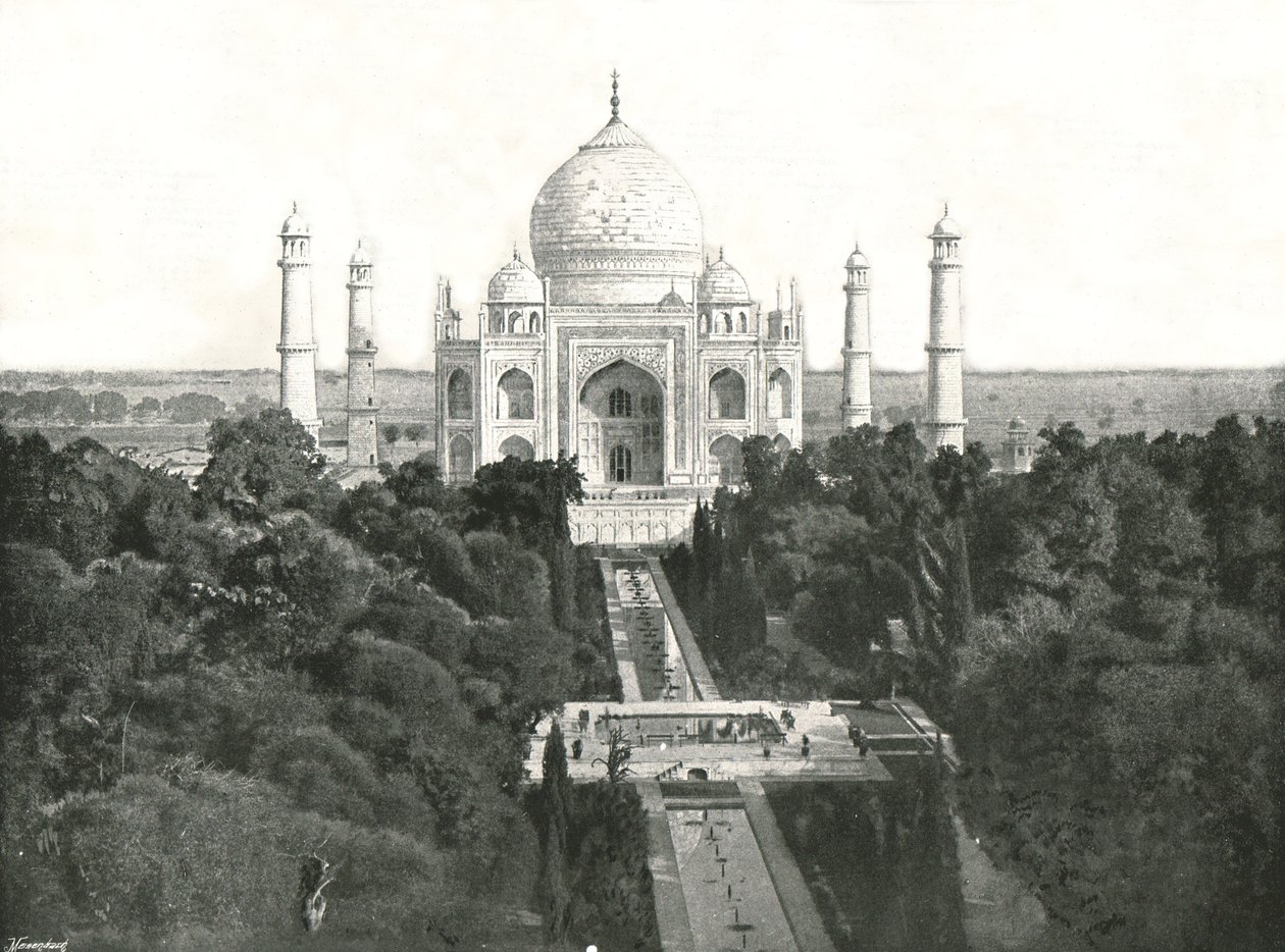 Das Taj Mahal, Agra, Indien, 1895 von Unbekannt