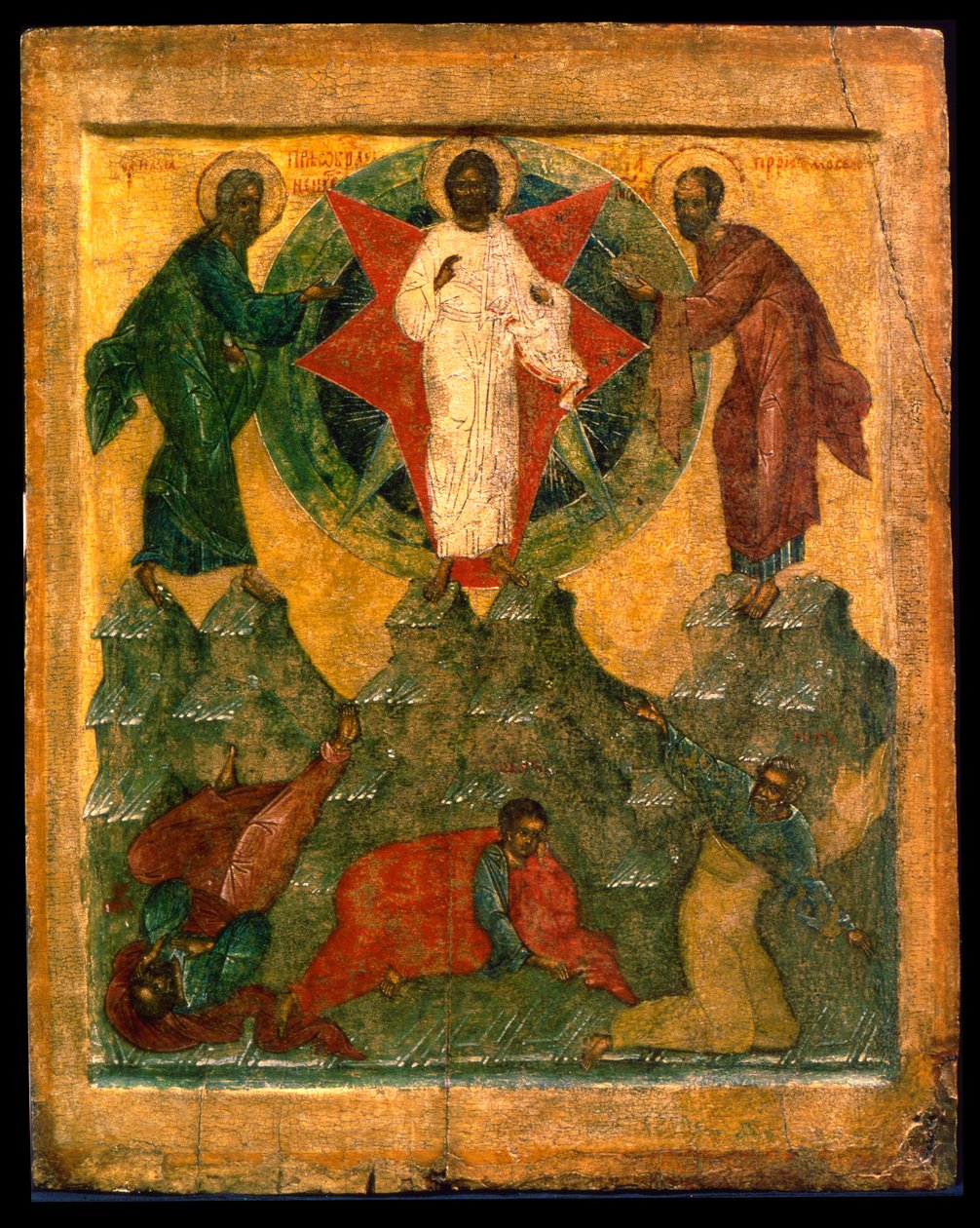 Die Verklärung Jesu, russische Ikone von Unbekannt