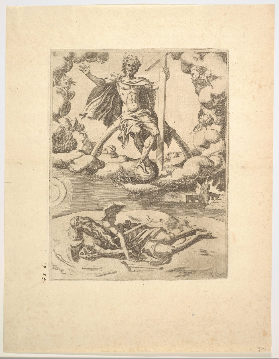 Der Triumph der Göttlichkeit oder Ewigkeit aus Die Triumphe von Petrarca von Unbekannt