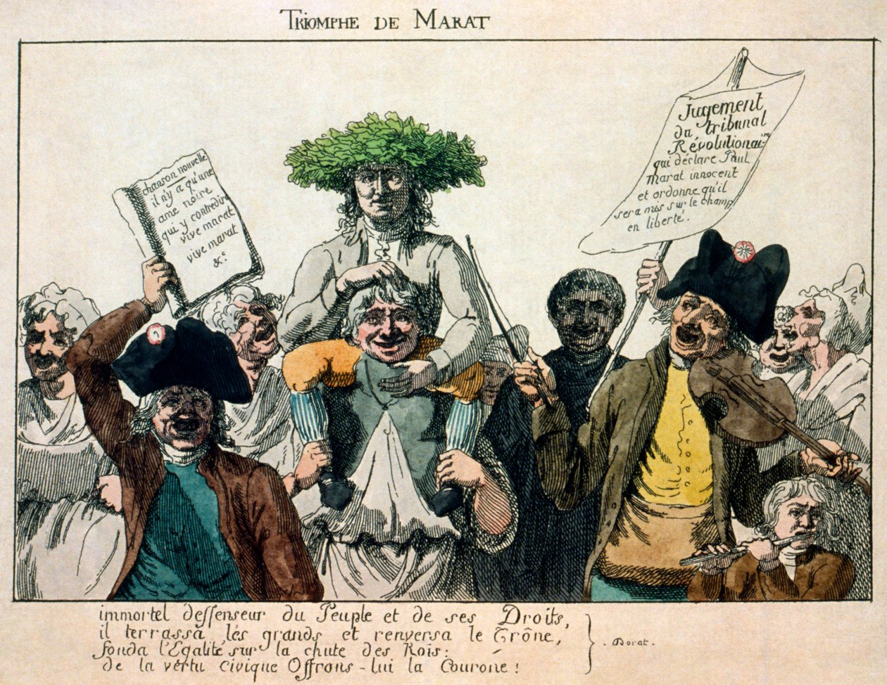 Der Triumph von Marat, 1793 von Unbekannt