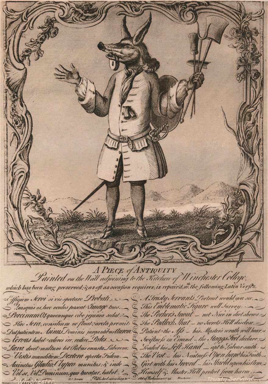 Der treue Diener, 1579, frühes 20. Jahrhundert von Unbekannt
