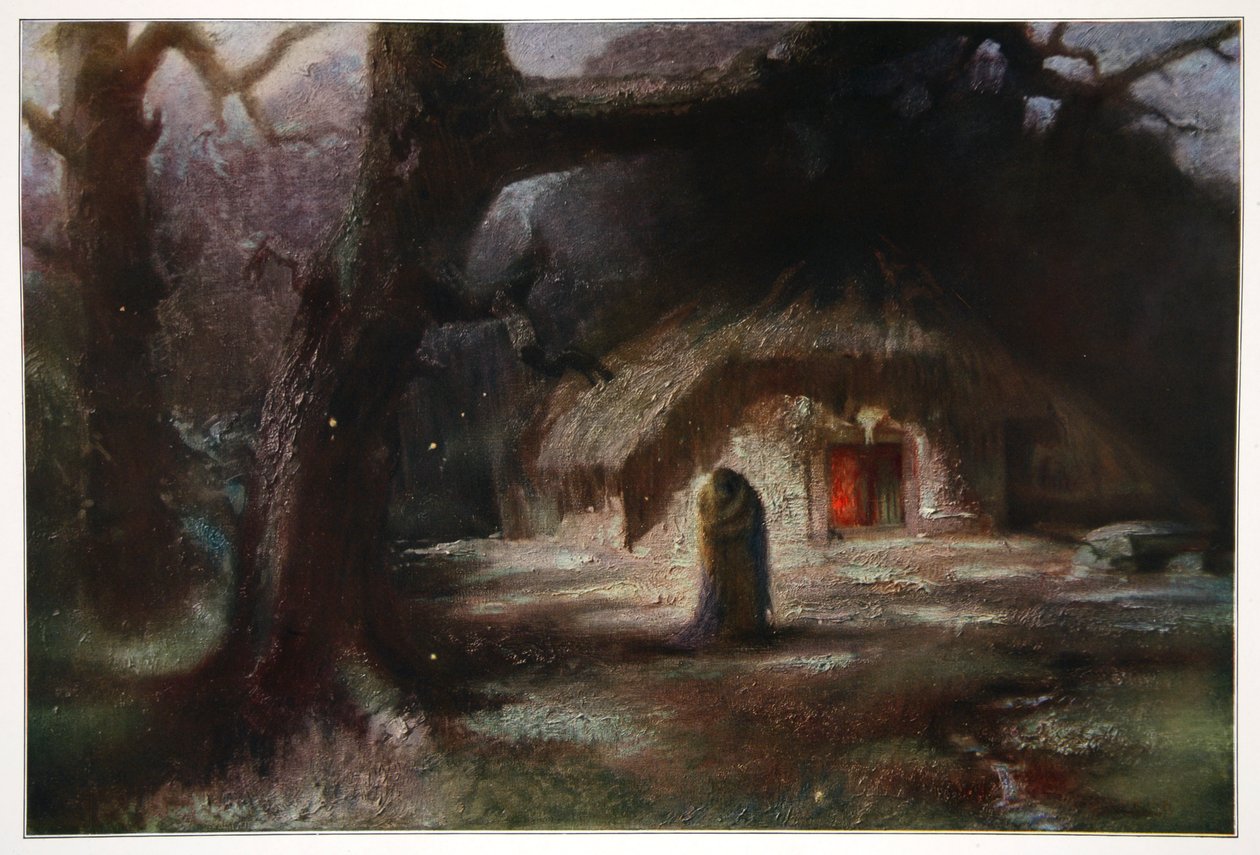 Die beiden wurden in einer liebevollen Umarmung wieder vereint, 1906 von Unbekannt
