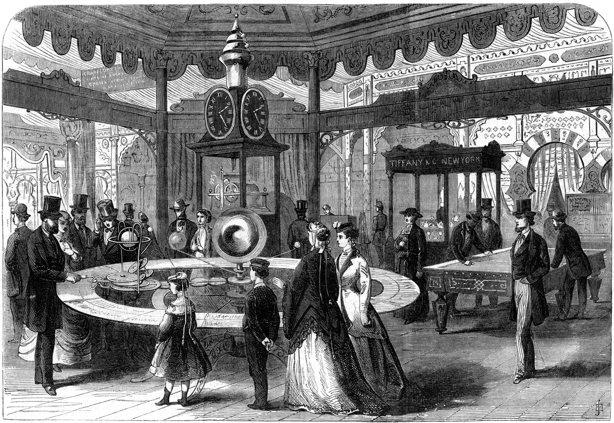 Der US-Abschnitt der Pariser Weltausstellung, 1867 von Unbekannt