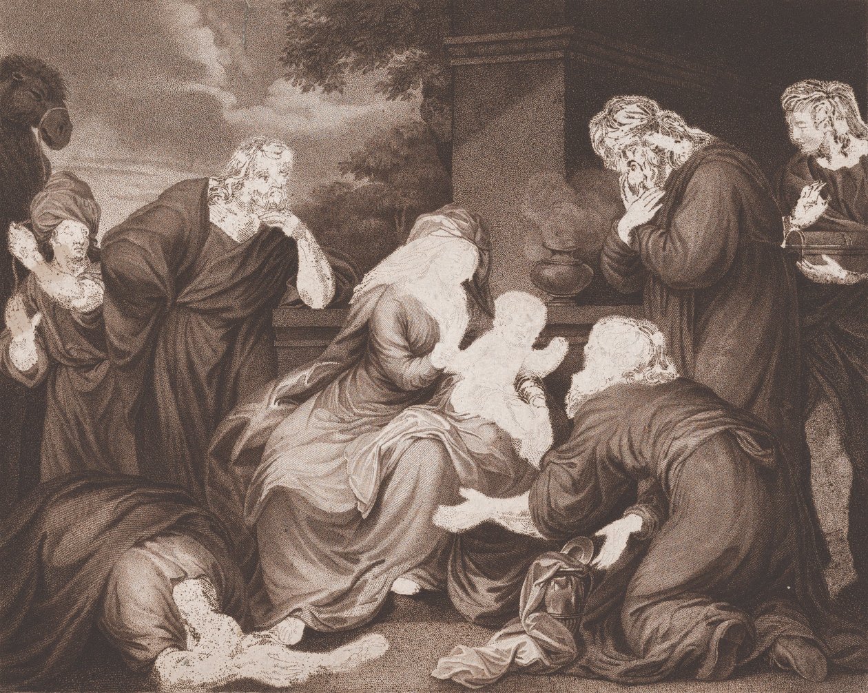 Das Opfer der Weisen, 1788 von Unbekannt