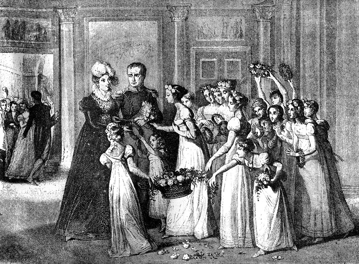 Die Ankunft von Marie-Louise in Compiègne, Frankreich, 27. März 1810 von Unbekannt