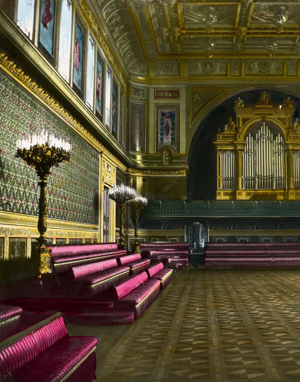 Der Ballsaal, Buckingham Palace, London, späte 19. oder frühe 20. Jahrhundert von Unbekannt