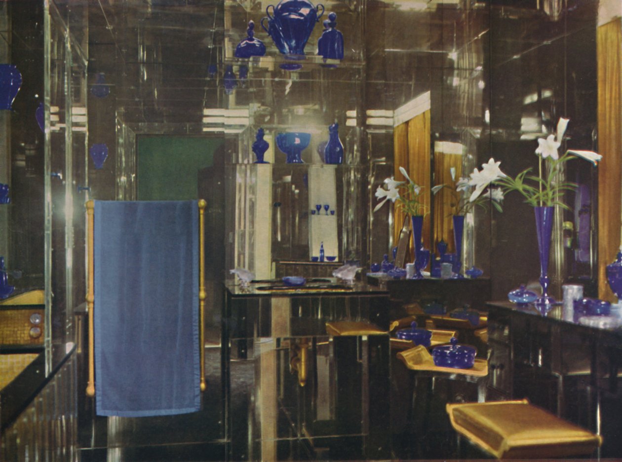 Das Badezimmer im Gayfere House, London, 1936 von Unbekannt