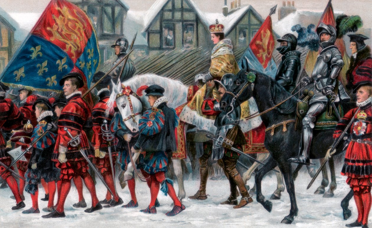 Die Krönung von Edward VI., 20. Februar 1547, 1902 von Unbekannt