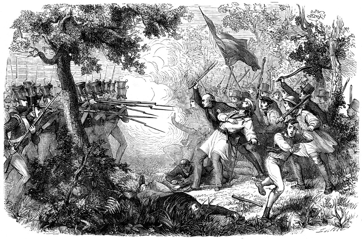 Der Tod von Thom, alias Sir William Courtenay, Dunkirk, Kent, 1838 von Unbekannt