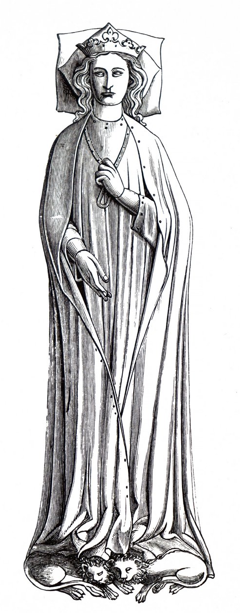 Das Abbild von Eleonore von Kastilien in der Westminster Abbey von Unbekannt