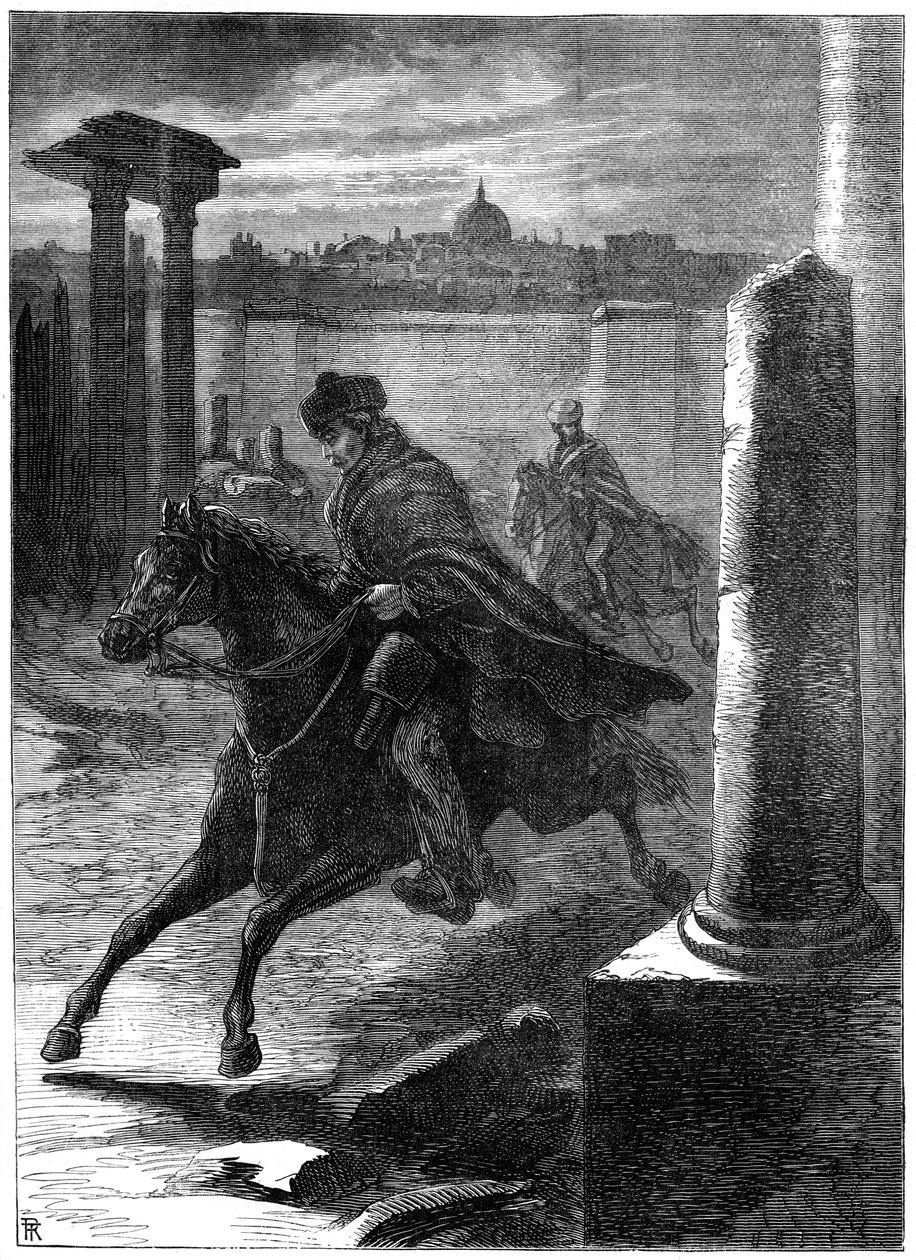 Die Flucht von Prinz Charles aus Rom, 18. Jahrhundert von Unbekannt