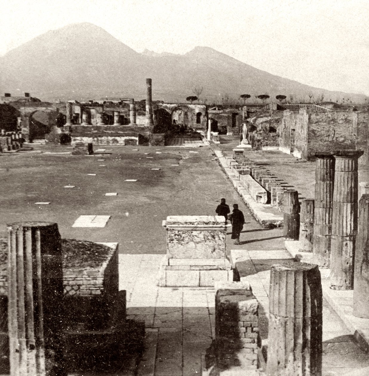 Das Forum von Pompeji, Italien, 1894 von Unbekannt