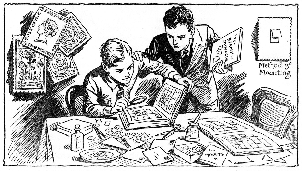 Die Freuden des Briefmarkensammelns, 1937 von Unbekannt