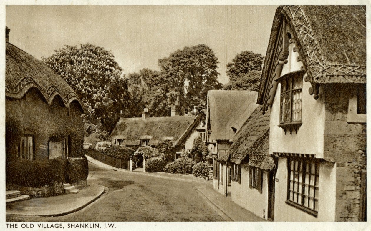 Das alte Dorf, Shanklin, Isle of Wight, 20. Jahrhundert von Unbekannt