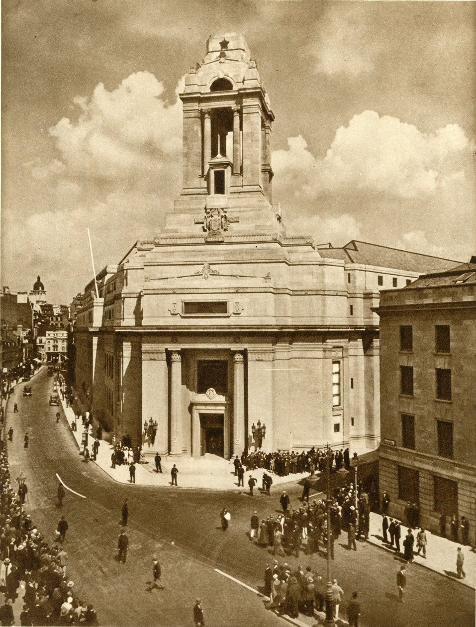 Eröffnung des Freimaurer-Friedensdenkmals, Great Queen Street, London, 19. Juli 1933, 1935 von Unbekannt