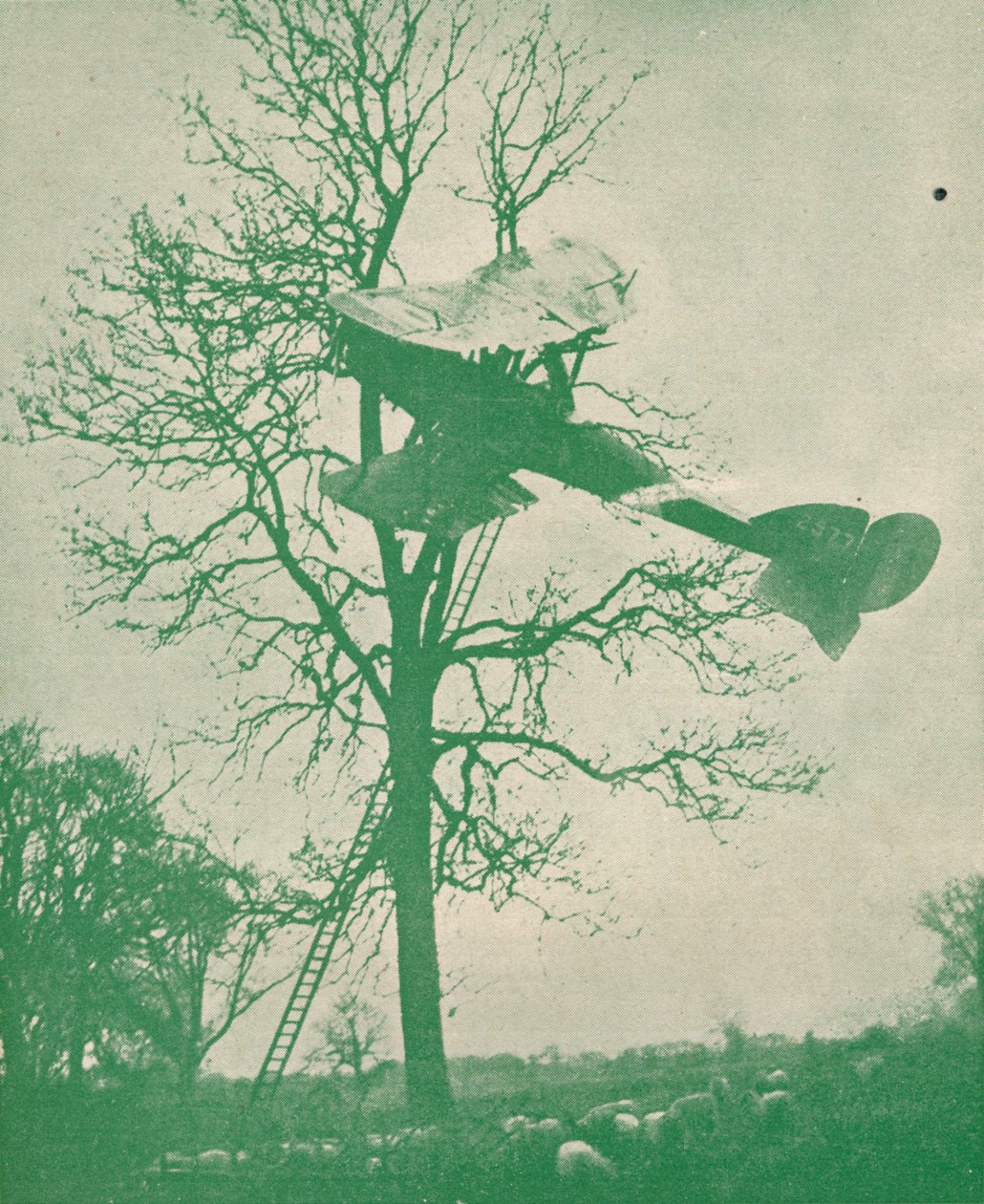 Die Risiken des Nachtfliegens, ca. 1918-1919 von Unbekannt