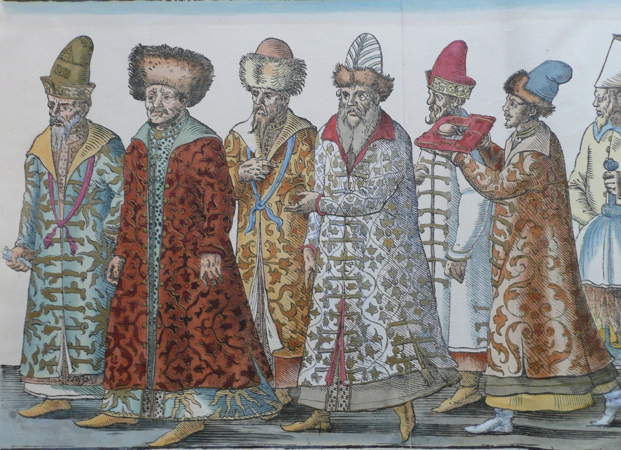Die Herrscher von Moskau. Großfürst Iwan III., Wassili III. Iwanowitsch, Iwan IV. der Schreckliche und ihre Amba von Unbekannt
