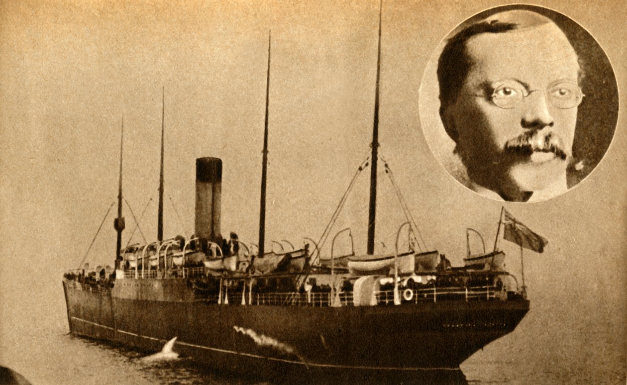 Das Schiff Montrose - Drahtlose Telegrafie zur Ergreifung eines Mörders verwendet, 1910, 1933 von Unbekannt