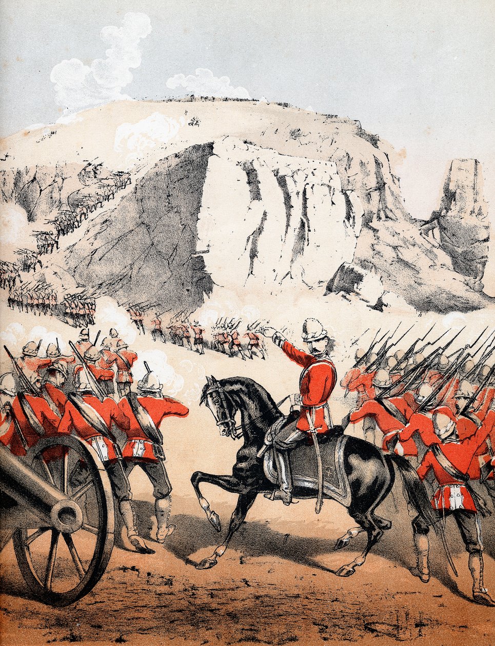 Der Sturm auf Magdala, Äthiopien, 13. April 1868 von Unbekannt