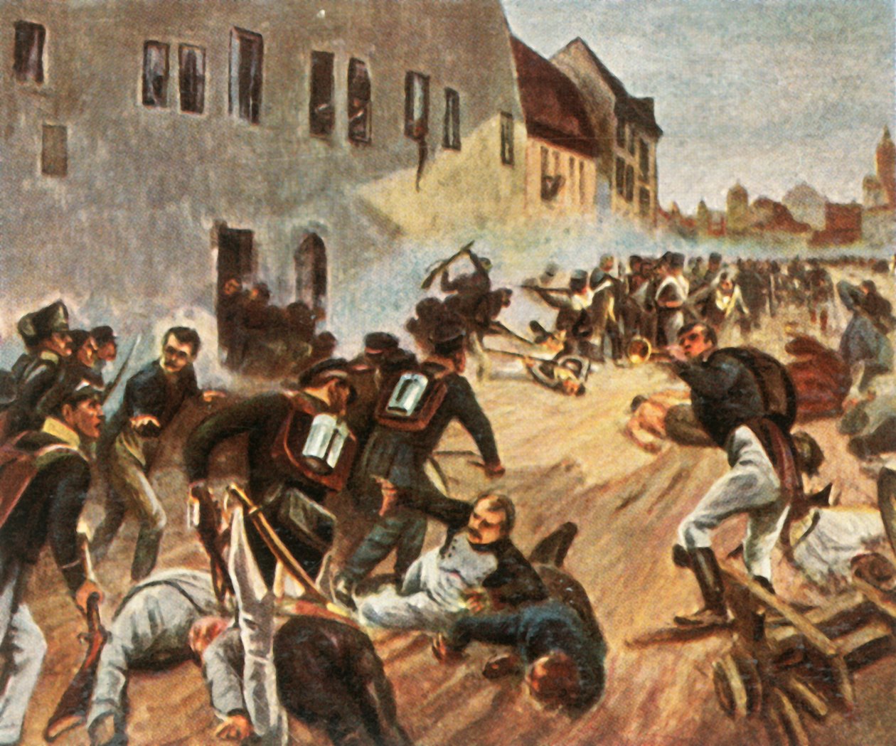 Der Sturm auf das Grimmaer Tor, 19. Oktober 1813, 1936 von Unbekannt