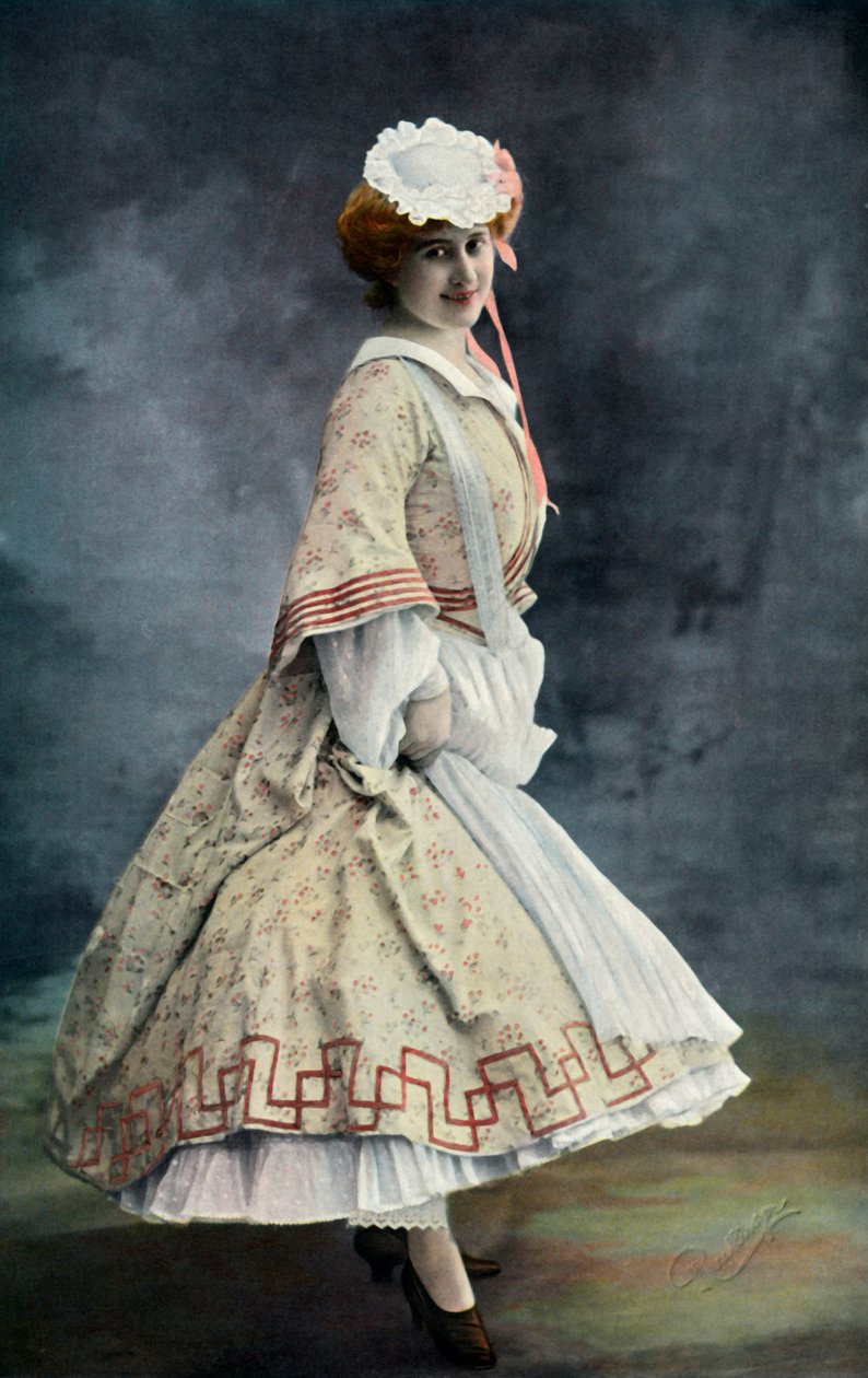 Theatre Des Varietes. La Chauve-Souris. Arlette. - Mlle. Jeanne Saulier, 1904 von Unbekannt
