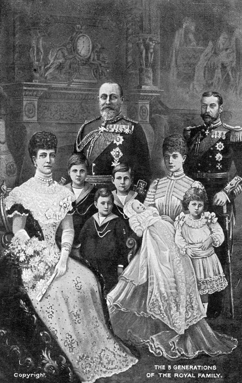 Drei Generationen der britischen Königsfamilie von Unbekannt