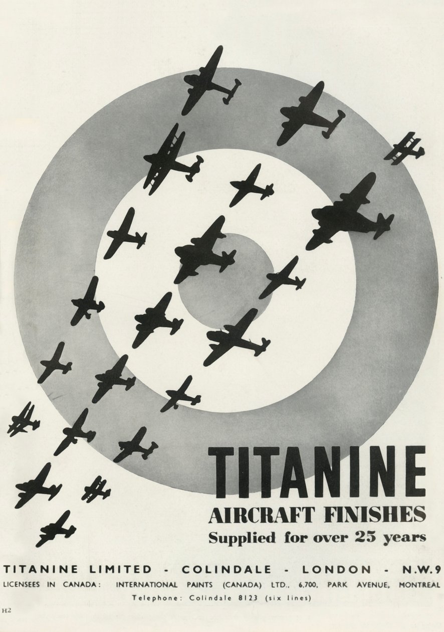 Titanine Flugzeuglackierungen, 1941 von Unbekannt